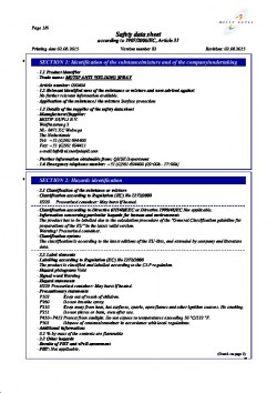 Fiche de sécurité